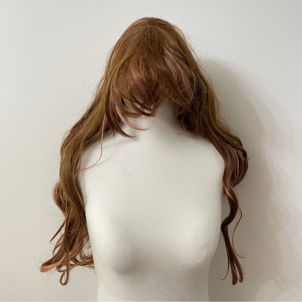 SALE pre-owned brown/pink wig